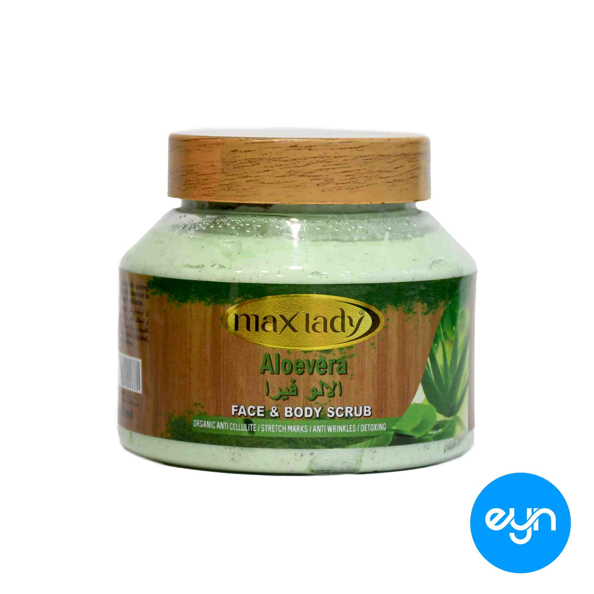 اسکراب صورت و بدن  مکس ليدي هندي 300 ميل مدل 1351 - aloevera 