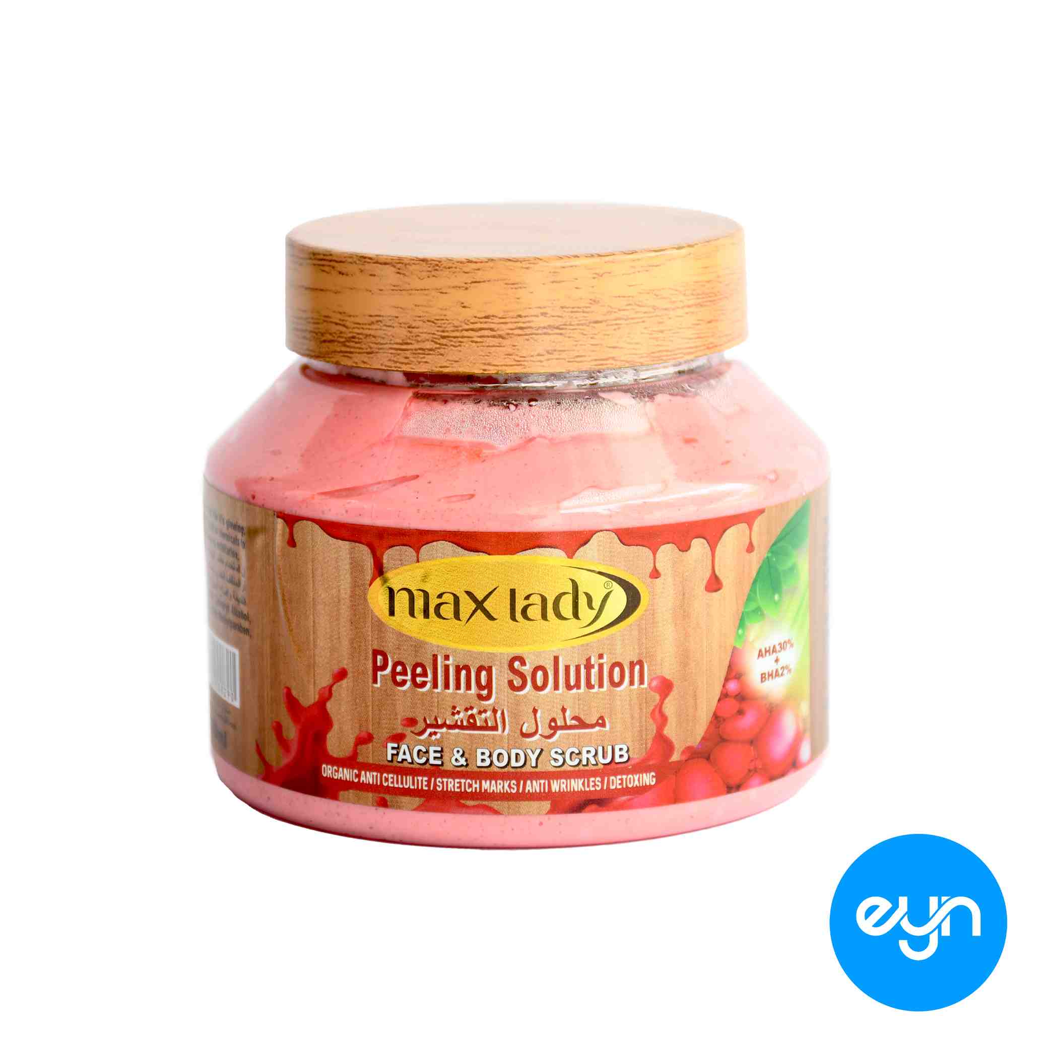 اسکراب صورت و بدن  مکس ليدي هندي 300 ميل مدل peeling solution - 1359 
