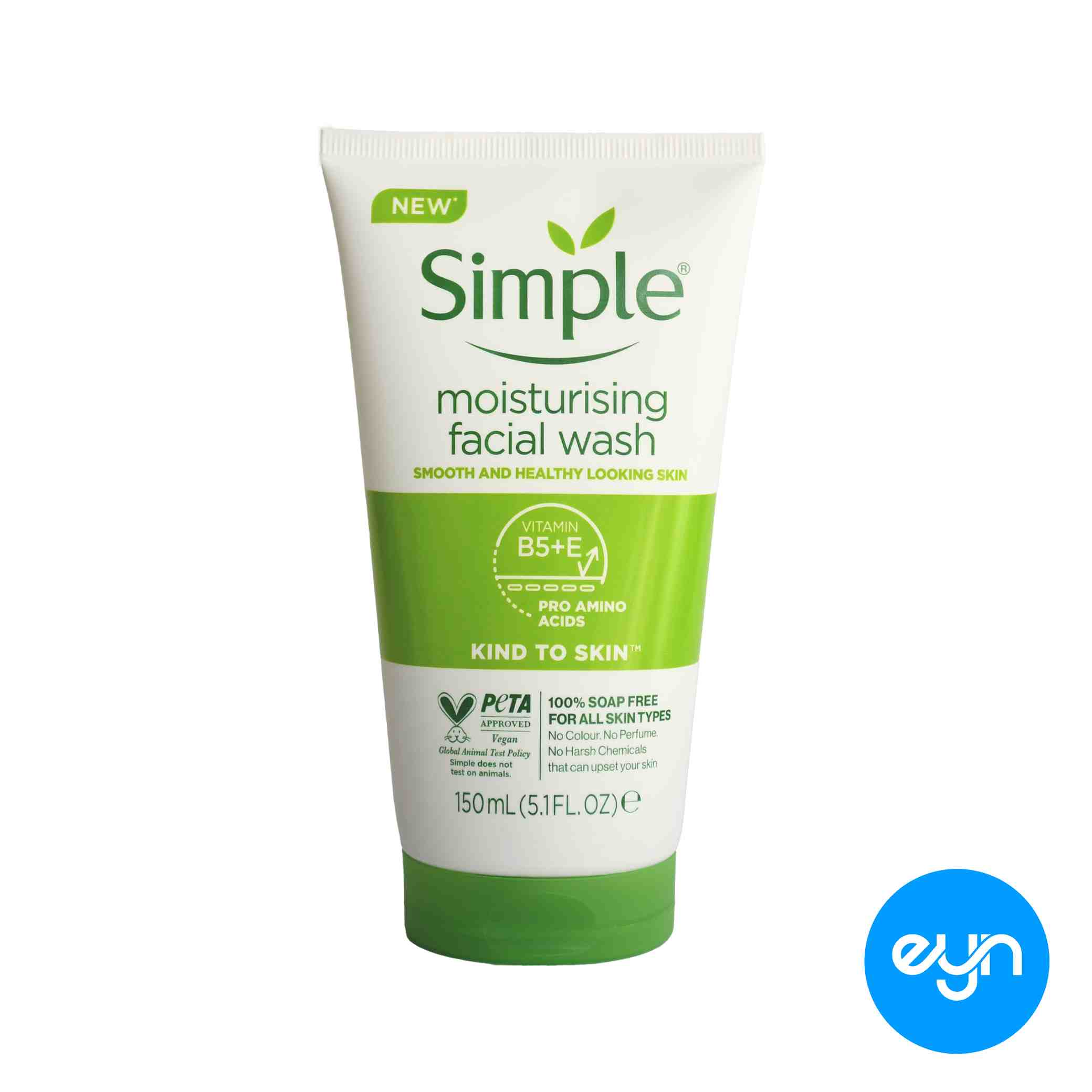 ژل شستشوي صورت سيمپل لهستاني 150 ميل مدل moisturising facial wash 
