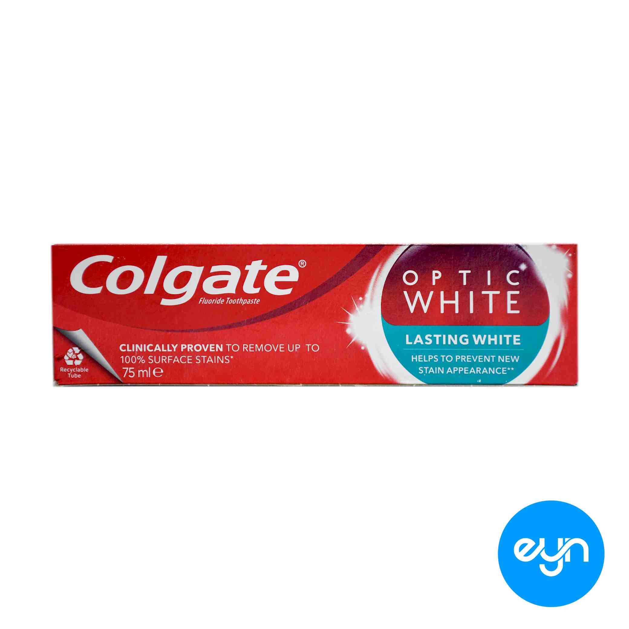 خمير دندان کلگيت 75 ميل لهستاني مدل اوپتيک وايت lasting white 