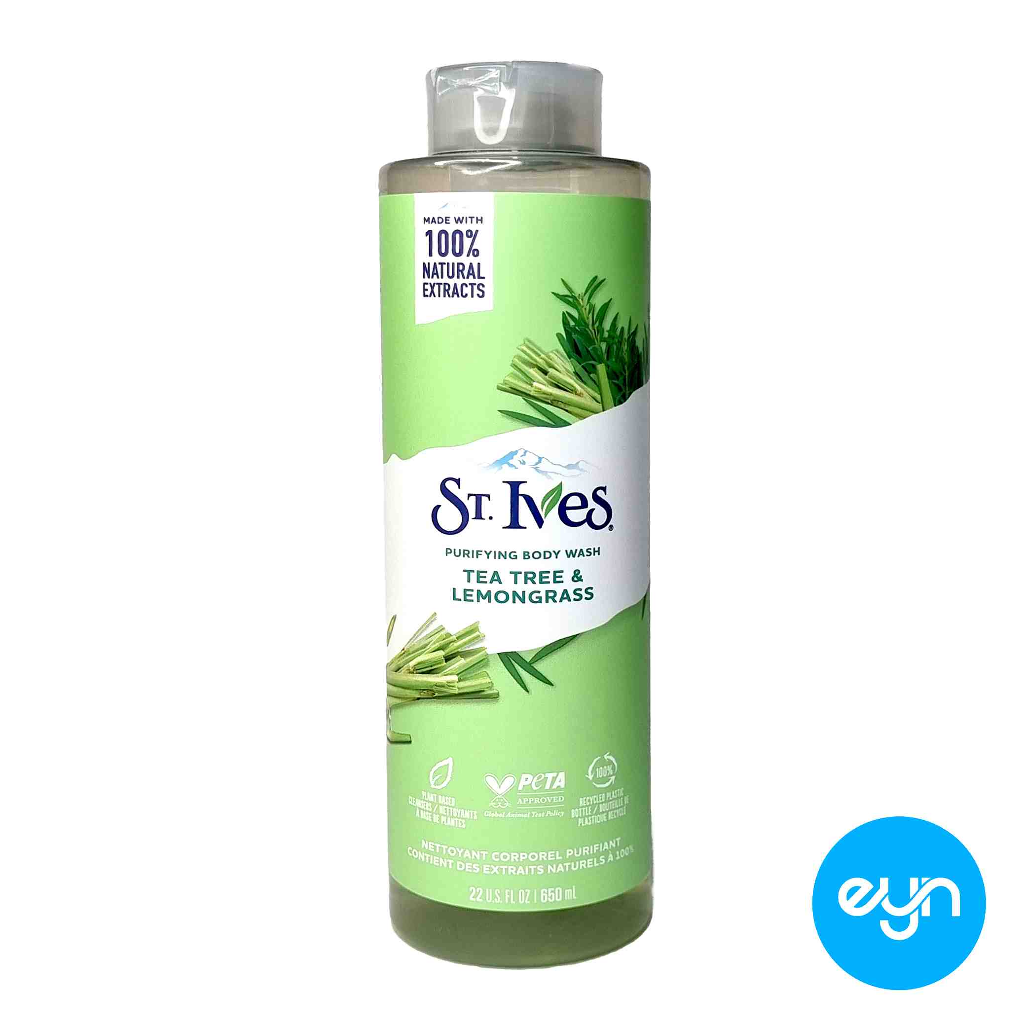 شامپو بدن سنت ايوز آمريکايي 650 ميل مدل  tea tree & lemongrass 