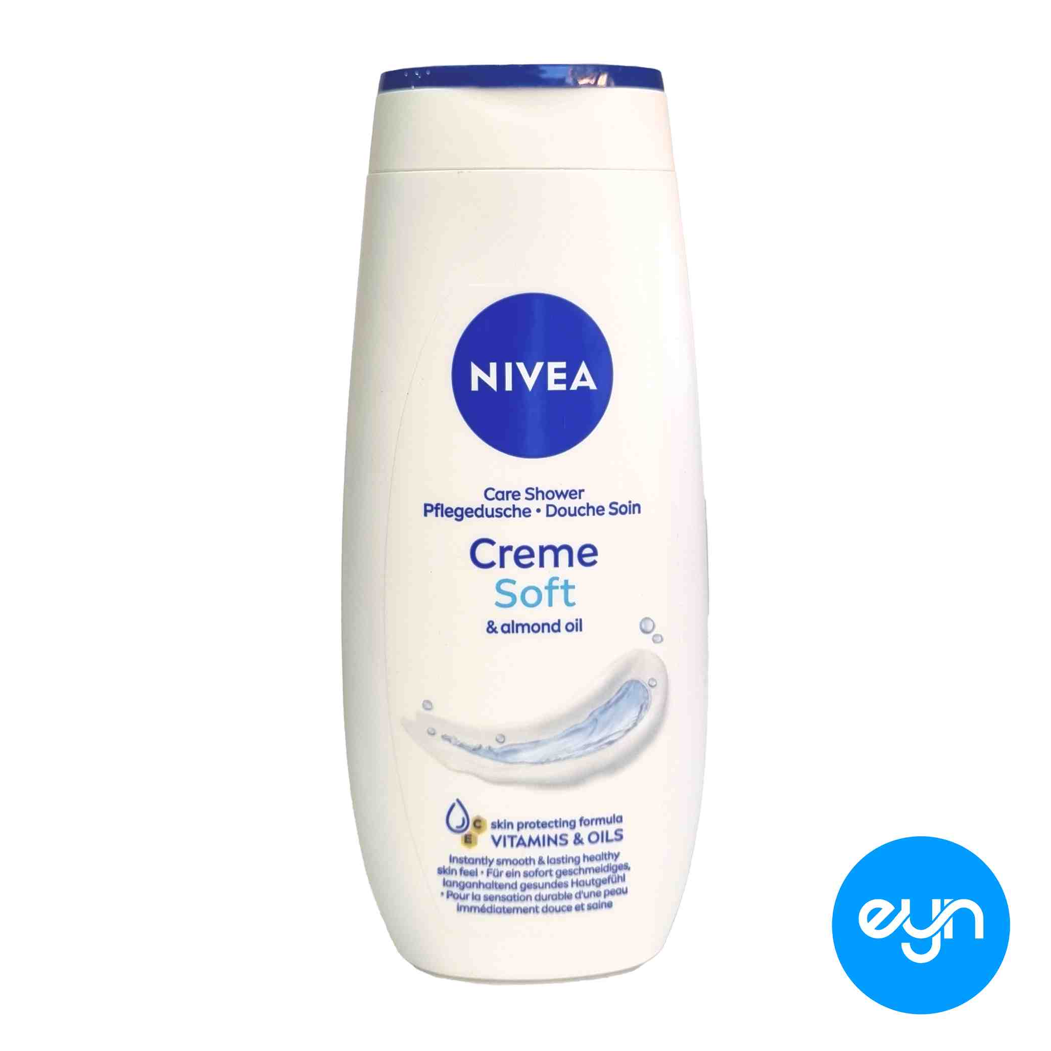 شامپو بدن نيوا آلماني 250 ميل مدل creme soft & almond oil 